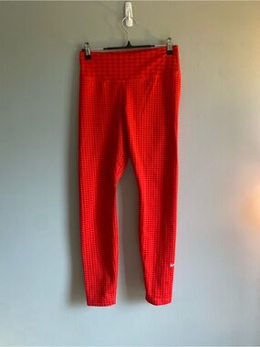 Nike Girls Bright Red Performance Leggings